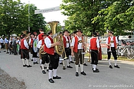 Die Stadtkapelle auf dem Volksfest Lohho